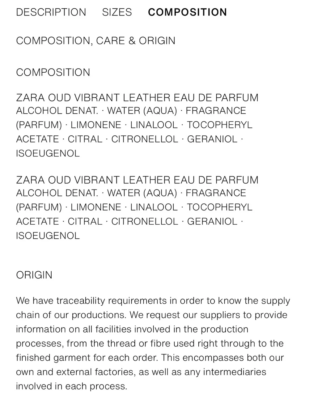 Zara new package
